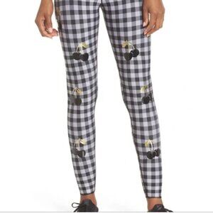 Ultracor Cherry Gingham Black Leggings XS